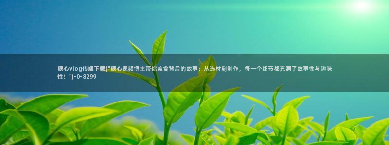 台湾糖心vlog:糖心vlog传媒下载(